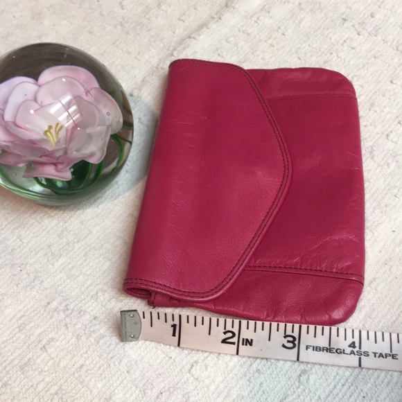 Hot Pink Buttery Soft Brazilian Leather Wallet - Picture 3 of 11